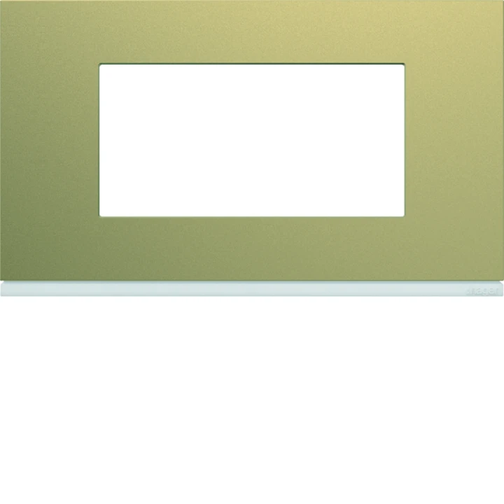 Plaque de finition Gallery 4 modules Champagne entraxe 57 mm