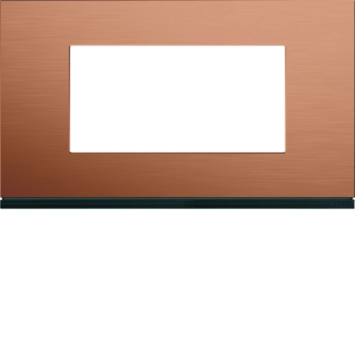 Plaque de finition Gallery 4 modules Copper alu entraxe 57 mm