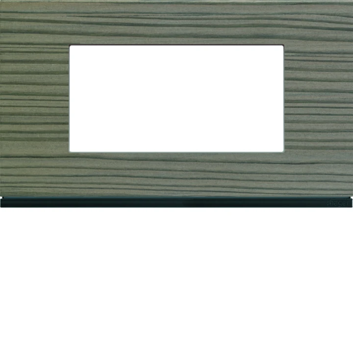 Plaque de finition Gallery 4 modules Grey wood entraxe 57 mm