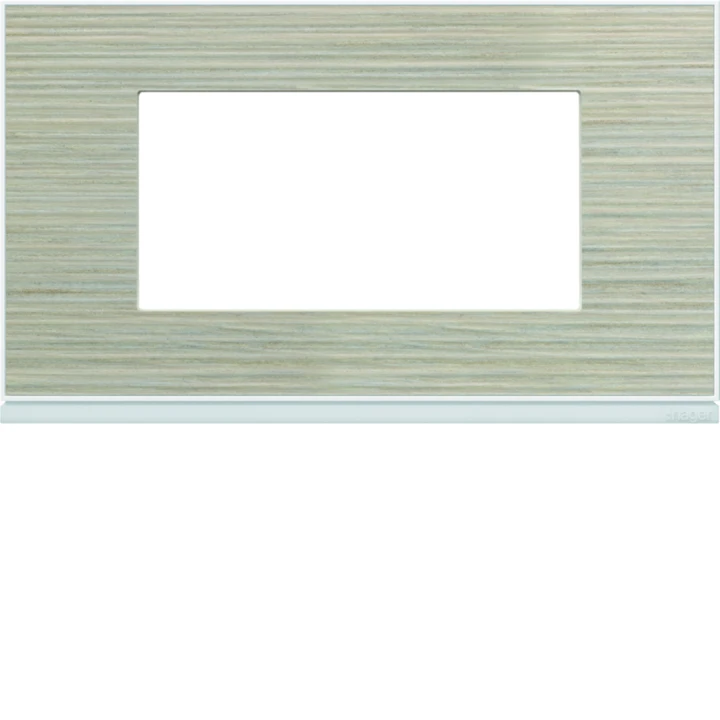 Plaque de finition Gallery 4 modules Latté entraxe 57 mm