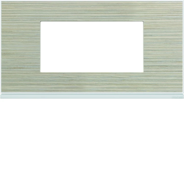 Plaque de finition Gallery 4 modules Latté entraxe 71 mm