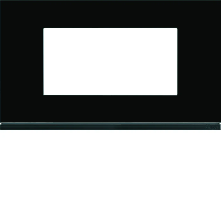 Plaque de finition Gallery 4 modules Midnight glass entraxe 57 mm