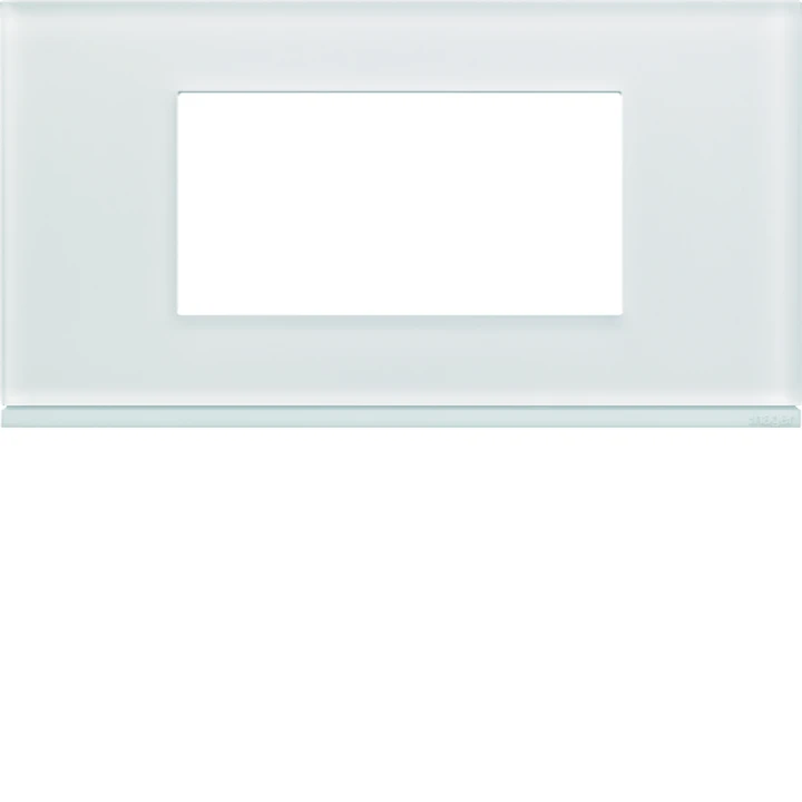 Plaque de finition Gallery 4 modules Moon glass entraxe 71 mm