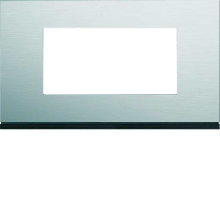 Plaque de finition Gallery 4 modules Natural alu entraxe 57 mm