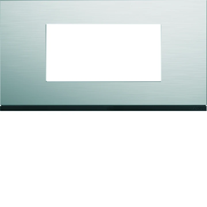 Plaque de finition Gallery 4 modules Natural alu entraxe 71 mm