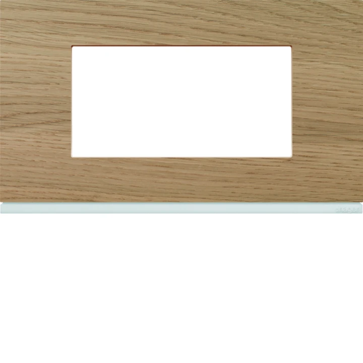 Plaque de finition Gallery 4 modules ‌Oak wood entraxe 57 mm