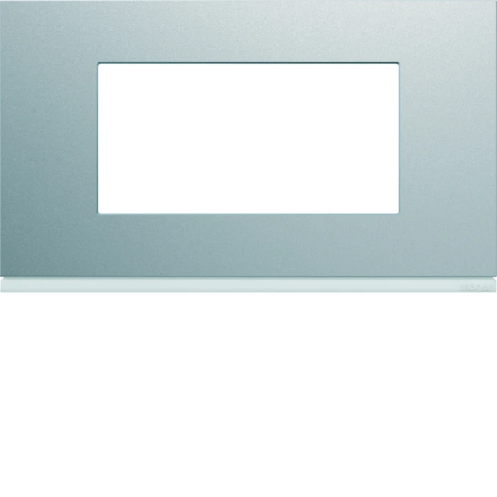 Plaque de finition Gallery 4 modules Titane entraxe 57 mm