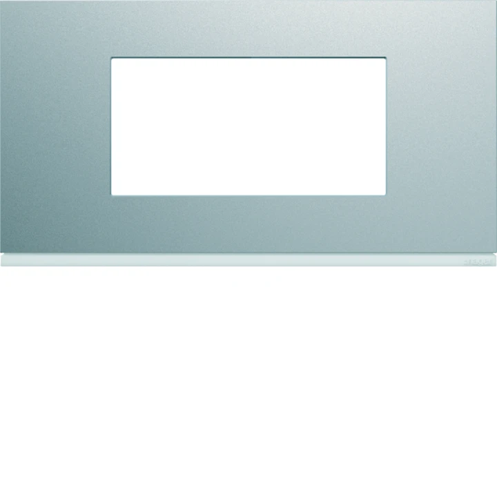 Plaque de finition Gallery 4 modules Titane entraxe 71 mm