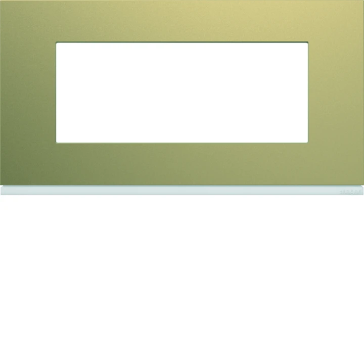 Plaque de finition Gallery 5 modules Champagne entraxe 71 mm