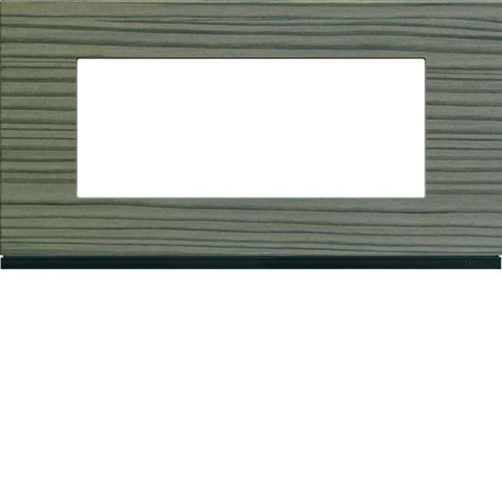 Plaque de finition Gallery 5 modules Grey wood entraxe 71 mm