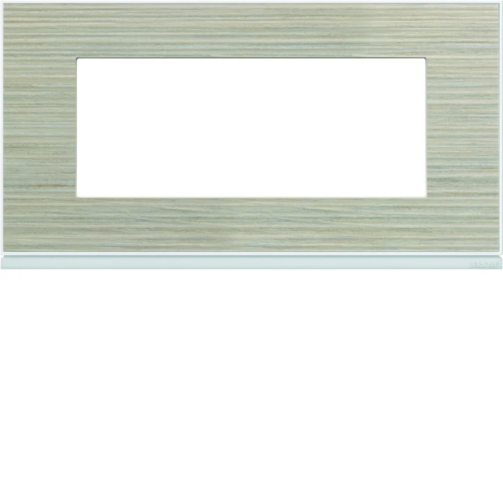 Plaque de finition Gallery 5 modules Latté entraxe 71 mm