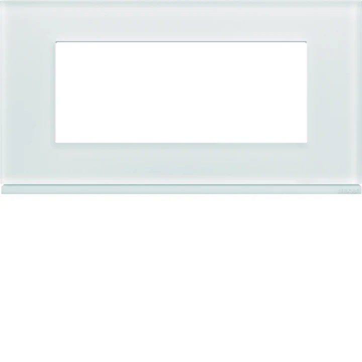 Plaque de finition Gallery 5 modules Moon glass entraxe 71 mm