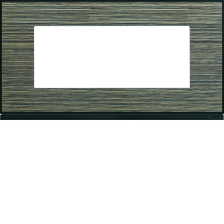 Plaque de finition Gallery 5 modules Pecan entraxe 71 mm