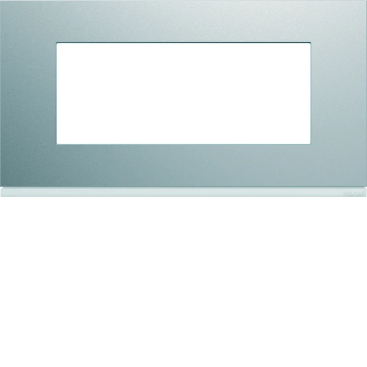 Plaque de finition Gallery 5 modules Titane entraxe 71 mm
