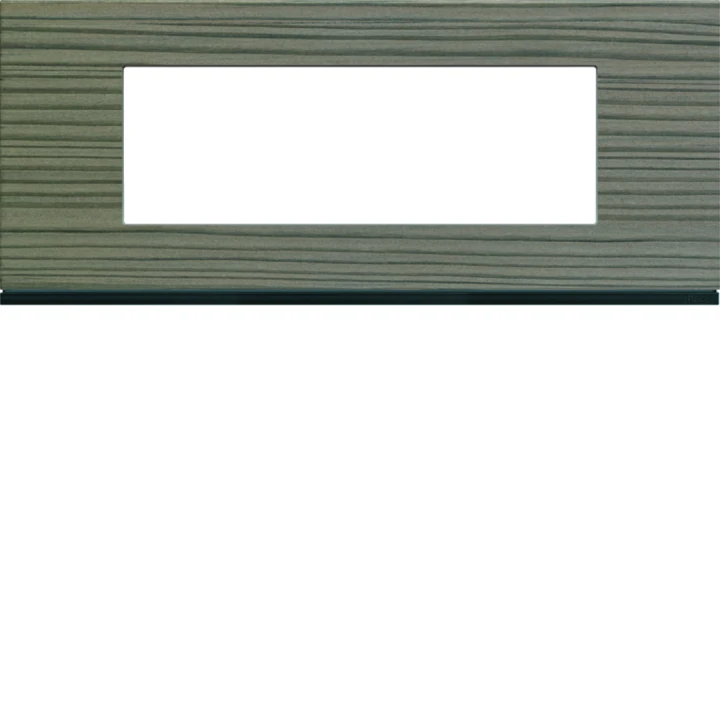 Plaque de finition Gallery 6 modules Grey wood entraxe 57 mm