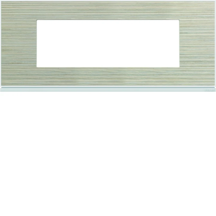 Plaque de finition Gallery 6 modules Latté entraxe 57 mm