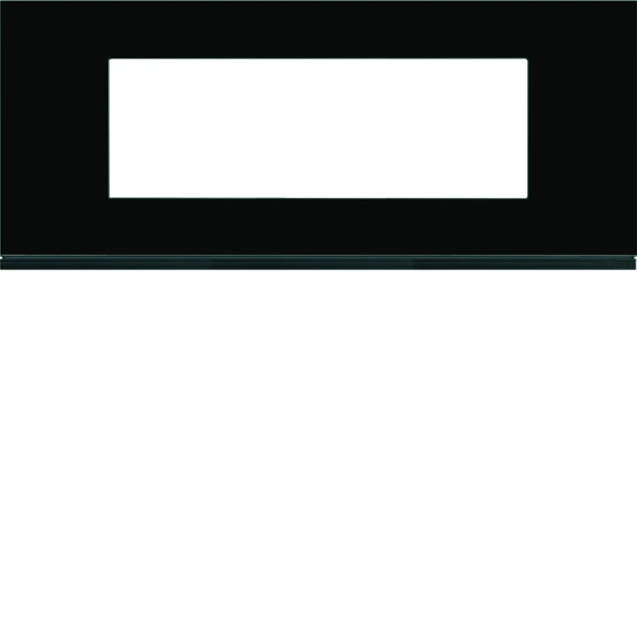 Plaque de finition Gallery 6 modules Midnight glass entraxe 57 mm
