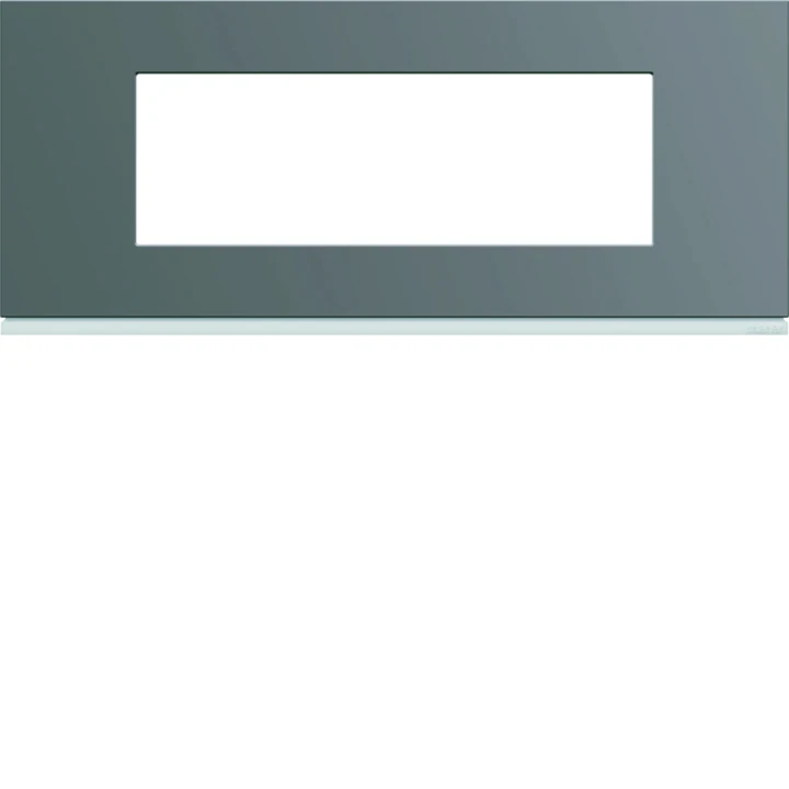 Plaque de finition Gallery 6 modules Taupe entraxe 57 mm