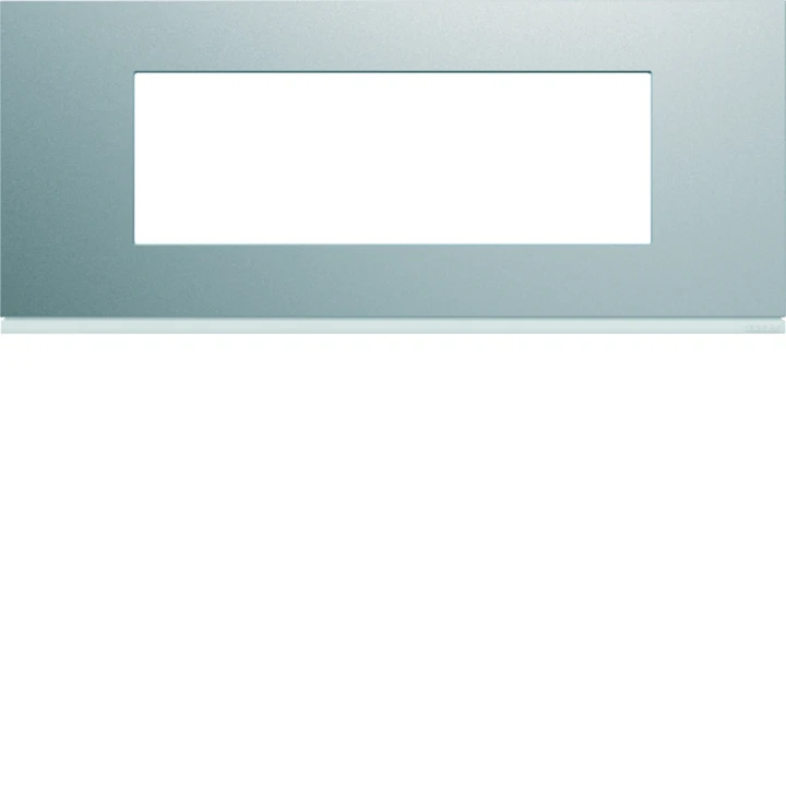 Plaque de finition Gallery 6 modules Titane entraxe 57 mm