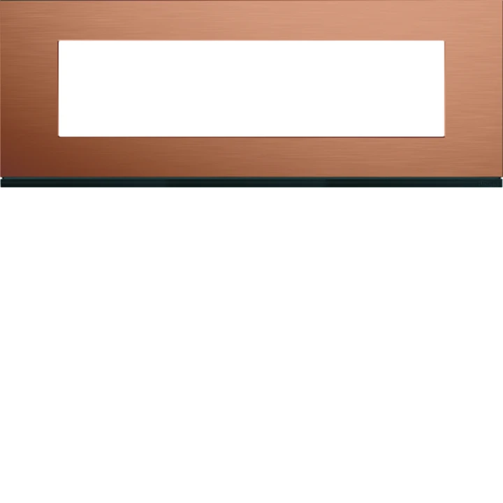 Plaque de finition Gallery 8 modules Copper alu entraxe 71 mm