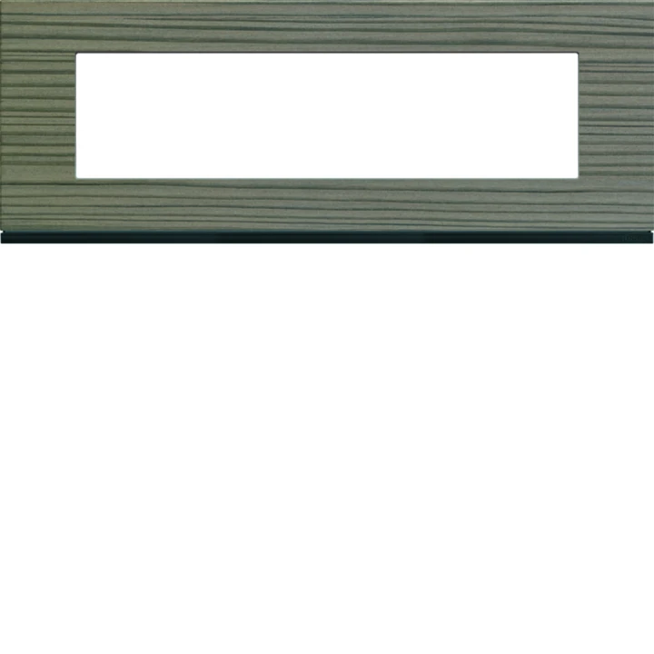Plaque de finition Gallery 8 modules Grey wood entraxe 71 mm