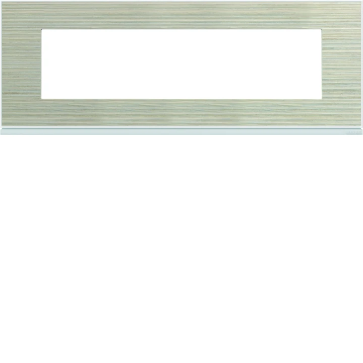 Plaque de finition Gallery 8 modules Latté entraxe 71 mm