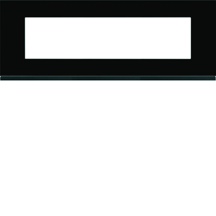 Plaque de finition Gallery 8 modules Midnight glass entraxe 71 mm