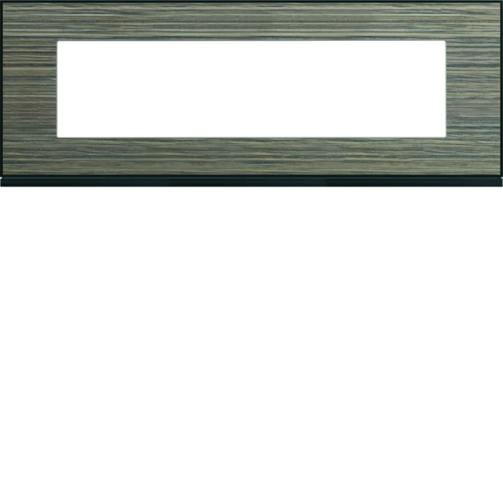 Plaque de finition Gallery 8 modules Pecan entraxe 71 mm