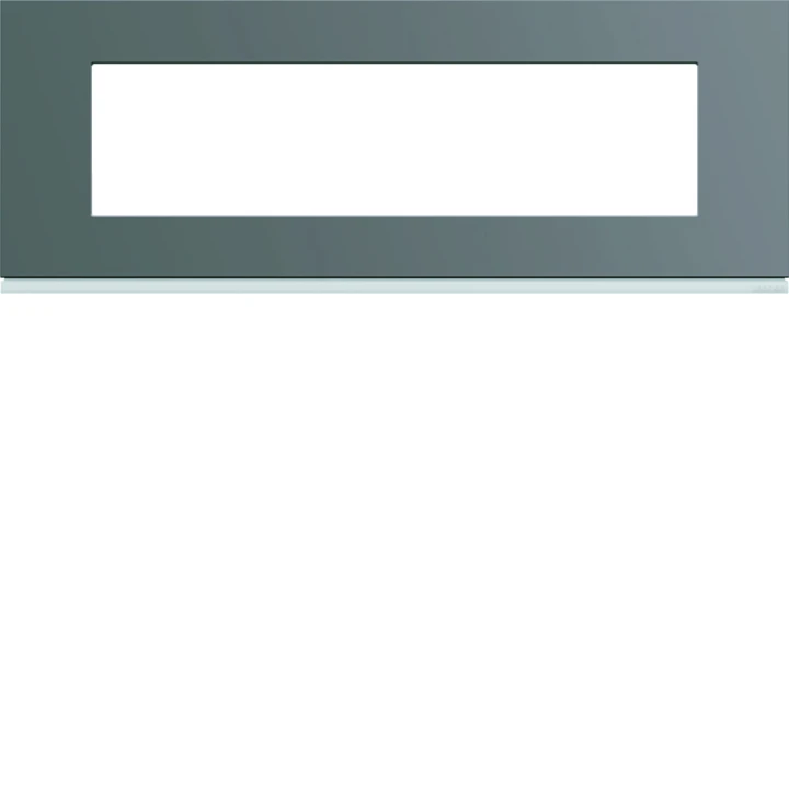 Plaque de finition Gallery 8 modules Taupe entraxe 71 mm