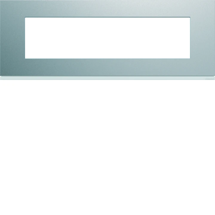 Plaque de finition Gallery 8 modules Titane entraxe 71 mm