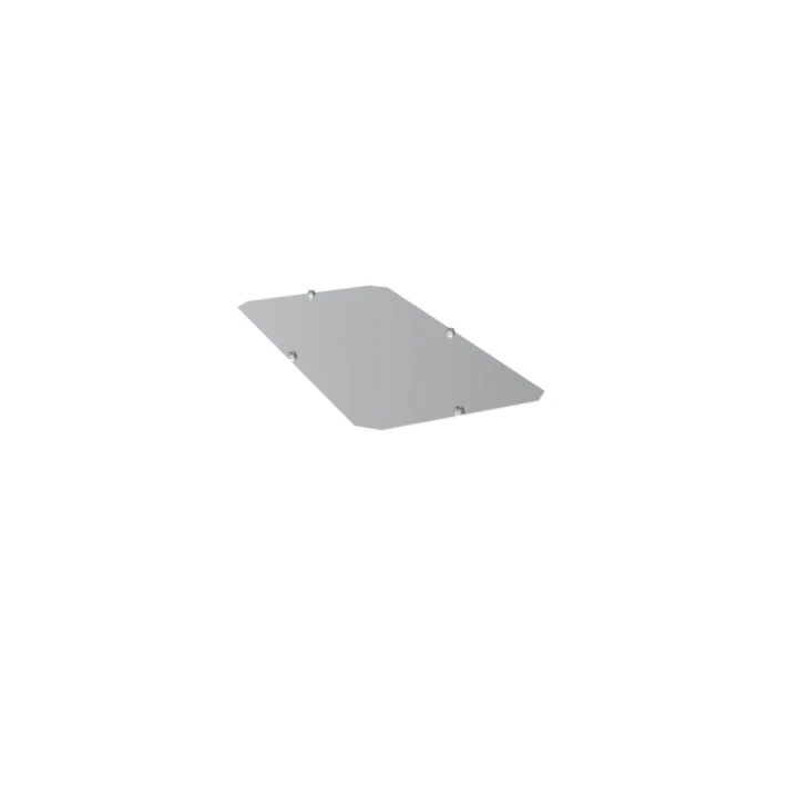 Plaque entrée pleine en AL plaque passe câbles ouverte basse quadro evo 1000x400