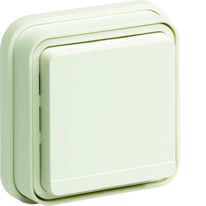 Prise de courant 2P+T Cubyko étanche IP55 blanche pose en encastré