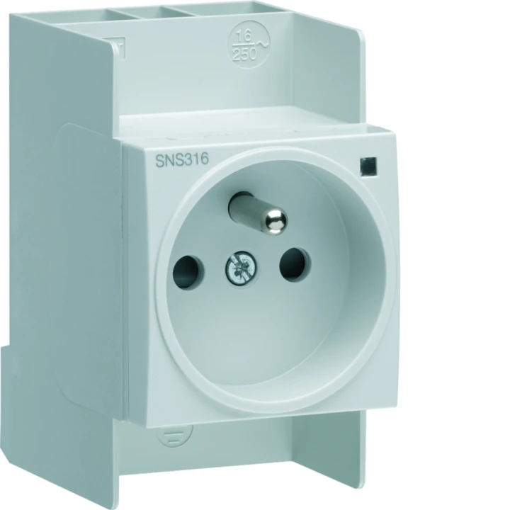 Prise de courant modulaire 16A 2P+T avec voyant version SanVis (FR)