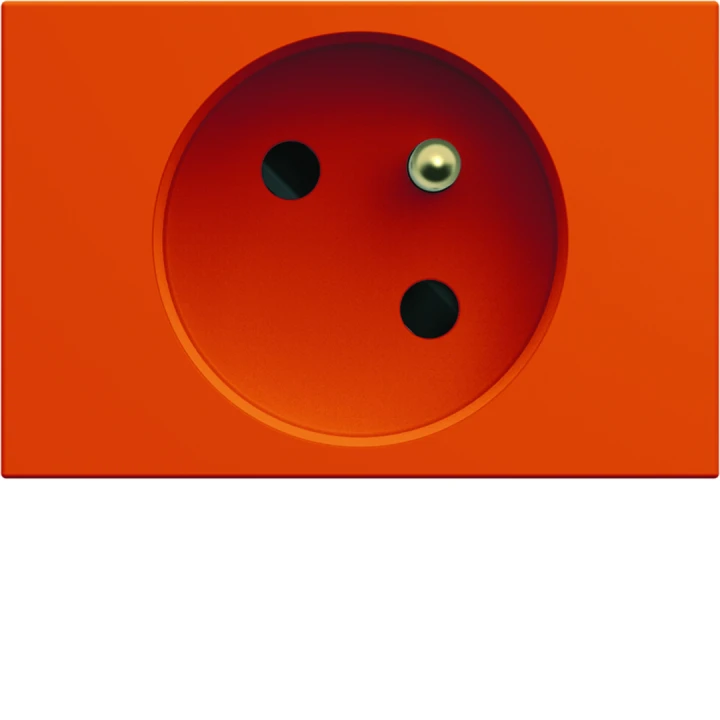 Prise de courant speciale goulotte gallery 2P+T 16A orange