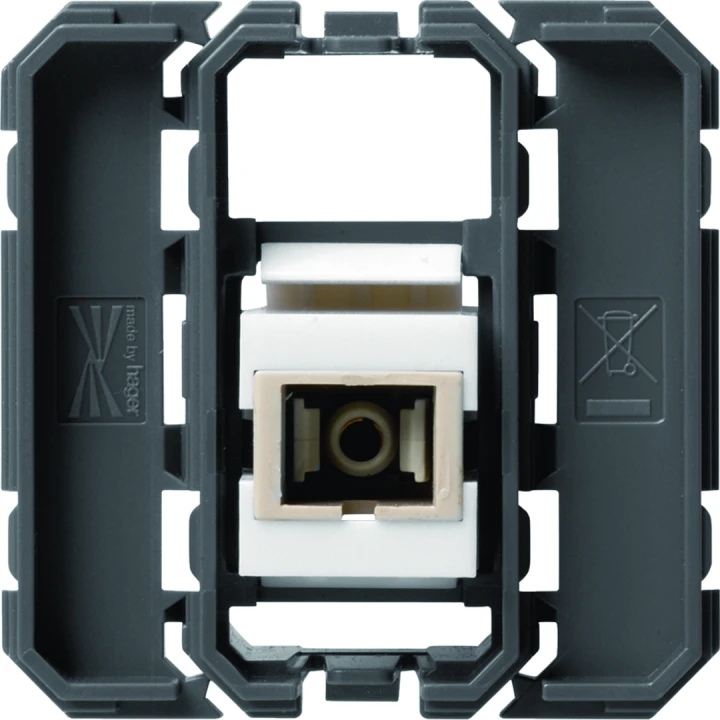 Prise Gallery optique traversante SC 2 modules