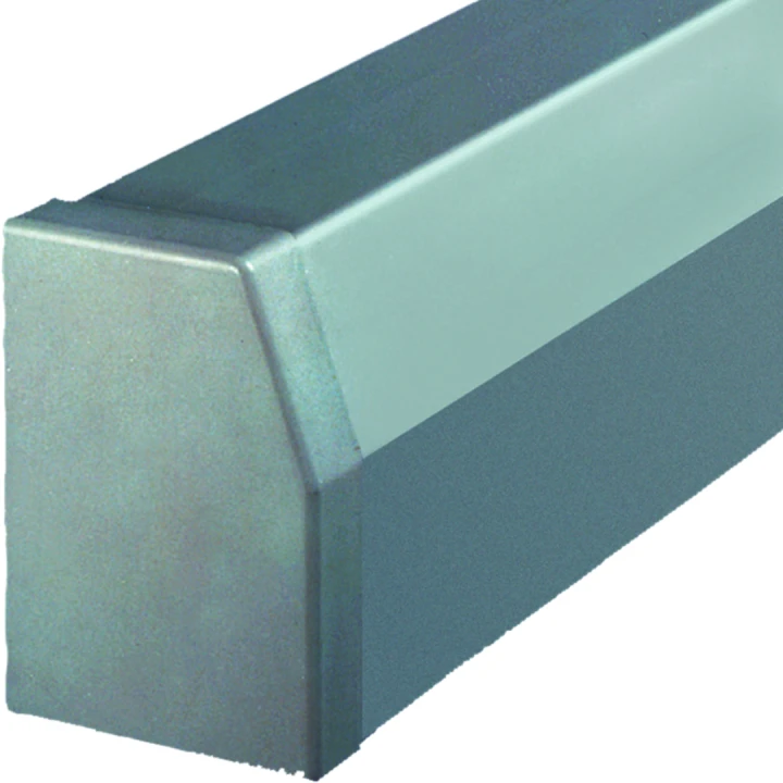 Profilé de recouvrement beha-set PVC h 110mm x p 80mm RAL 7030 gris