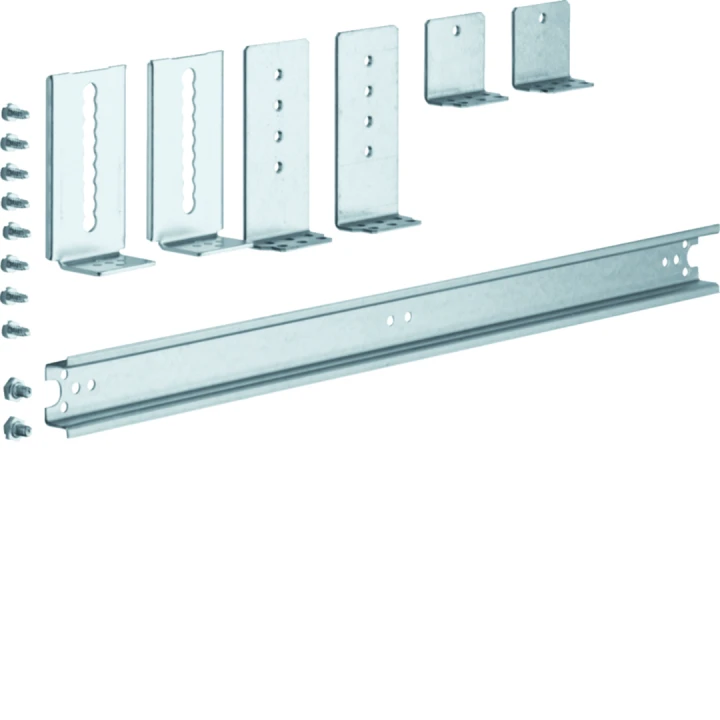 Rail DIN réglable en profondeur 22 modules sur 1 rangée L444mm pour univers