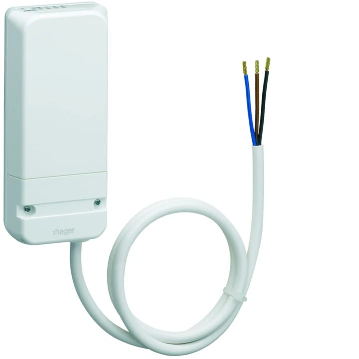 Récepteur radio saillie pour chauffage électrique avec fil pilote 230V