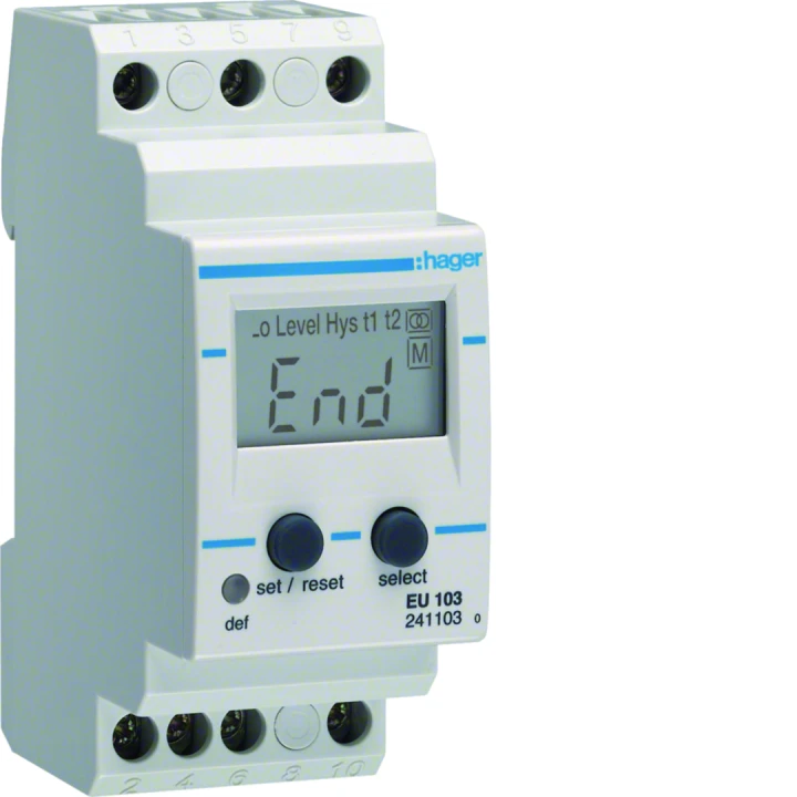 Relais de contrôle courant monophasé 230 V