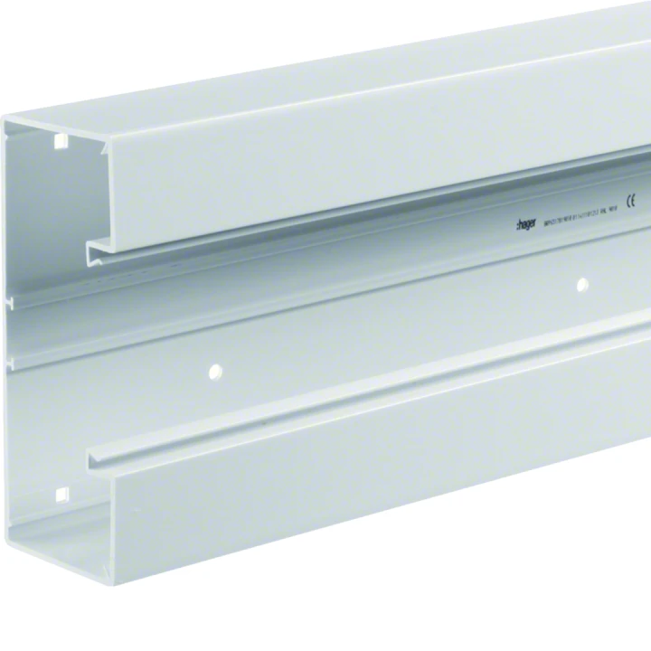 Socle goulotte BRP IP 40 IK 07 p 65mm h 170mm PVC rigide RAL 9010 blanc paloma