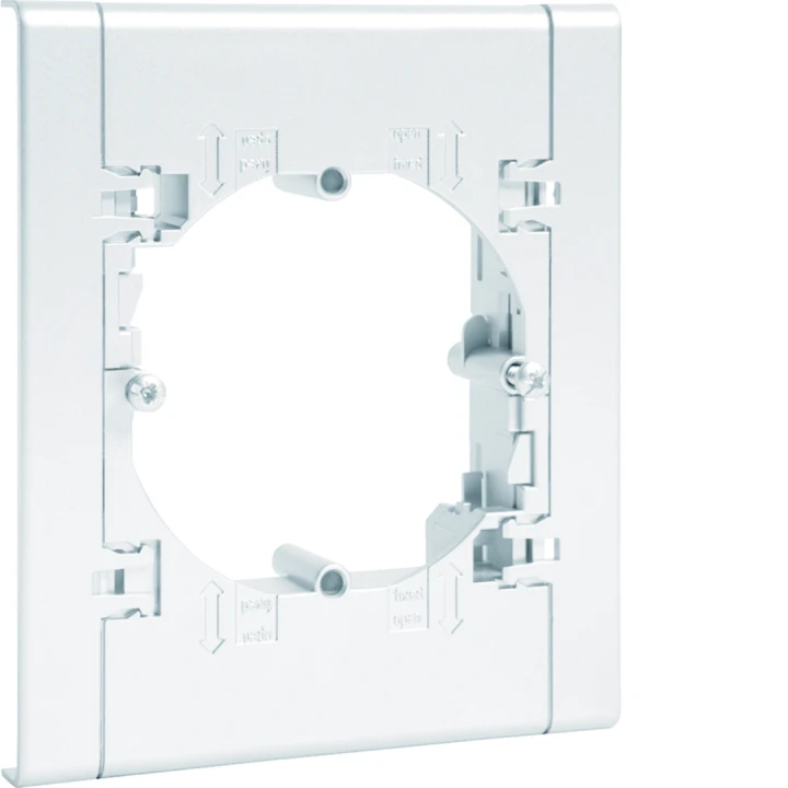 Support appareillage entraxe 60mm pour goulotte lifea LFF 40/60x100mm Blanc
