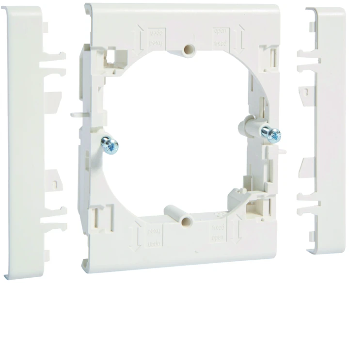 Support appareillage lifea entraxe 60mm pour goulotte lifea LFF 40/60x90mm Blanc