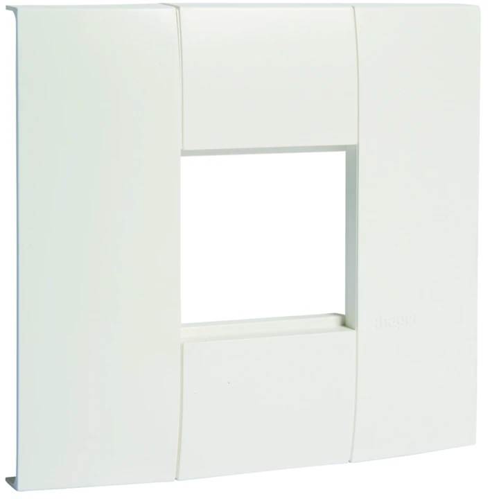 Support appareillage simple 45x45mm pour goulotte lifea LFF 40/60x110mm Blanc