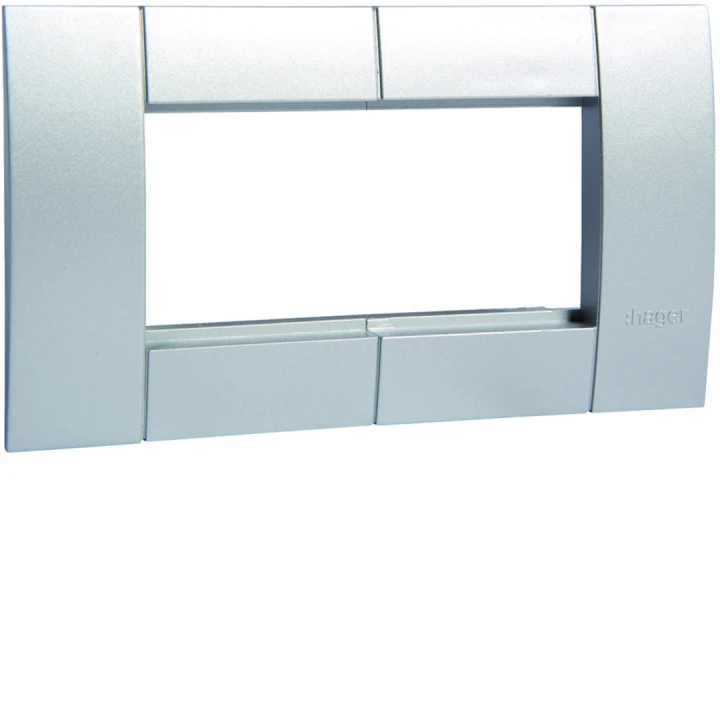 Support d'appareillage 45x45 double alu pour goulottes alu