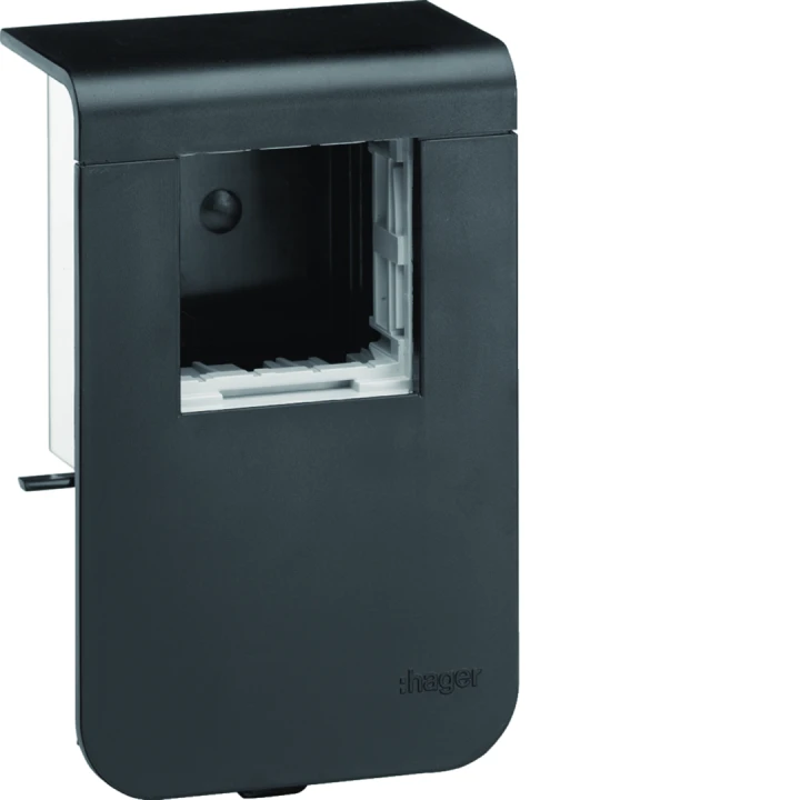 Support d'appareillage 45x45 pour plinthe SL20080 noir