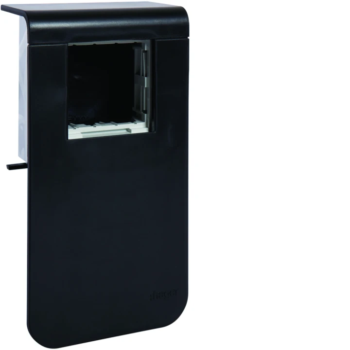 Support d'appareillage 45x45 pour plinthe SL20115 noir