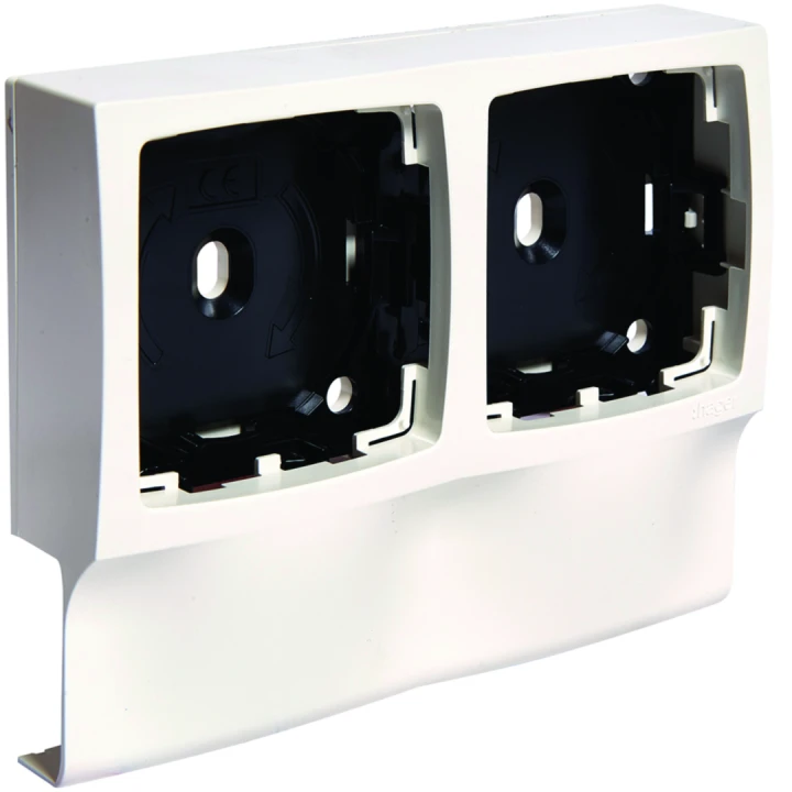 Support double appareillage Legrand pour moulure Ateha ATA12/16x30 Blanc