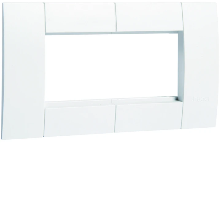 Support double pour appareillage 45x45mm Blanc