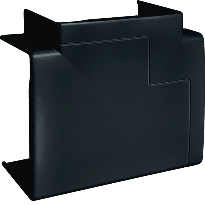 Té de dérivation pour goulotte d'installation GBD 50x85mm, Noir