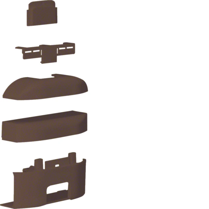 Té de dérivation pour moulure Ateha 12x20mm, Marron